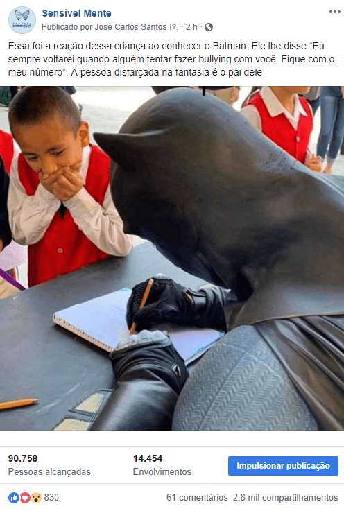 sensivel-mente.com - Filho recebe Batman em sua escola sem saber que era seu PAI