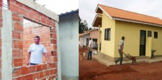 Pastor usa dízimo para construir casas para quem não tem onde morar