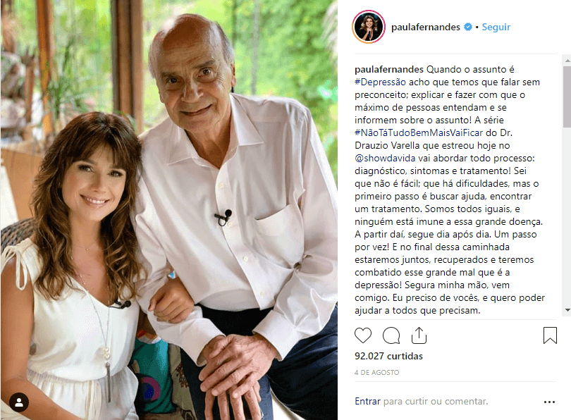 sensivel-mente.com - A sertaneja Paula Fernandes fala sobre sua depressão no Fantástico: "Achei que ia morrer"