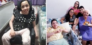 Mãe de quadrigêmeos com deficiência cuida deles sozinha e passa por muitas dificuldades