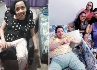 Mãe de quadrigêmeos com deficiência cuida deles sozinha e passa por muitas dificuldades