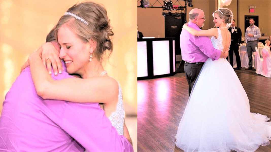 Noiva sobrevive à leucemia graças a um doador e dança valsa de casamento com ele