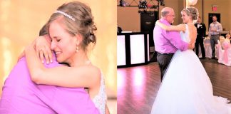 Noiva sobrevive à leucemia graças a um doador e dança valsa de casamento com ele