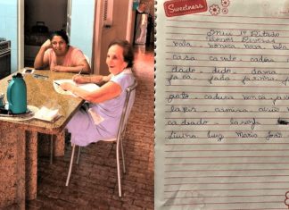 Professora aposentada de 92 anos tem melhoras na saúde ao alfabetizar sua cuidadora