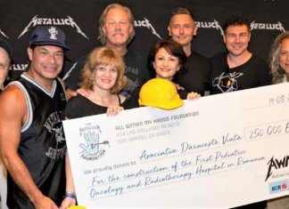 Banda Metallica doou R$ 1 milhão para construção de hospital pediátrico de oncologia na Romênia