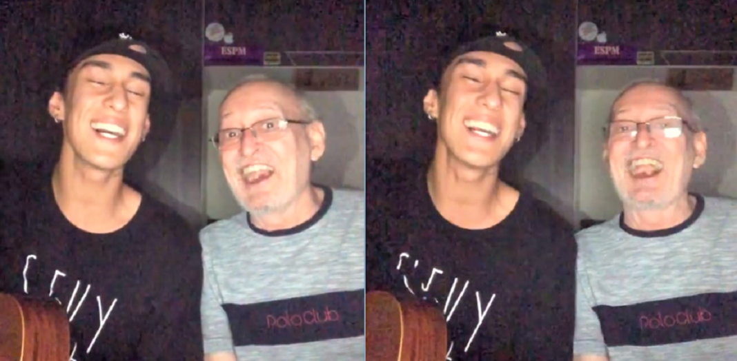 Vovô com Alzheimer memoriza canção feita pelo neto e canta em vídeo comovente