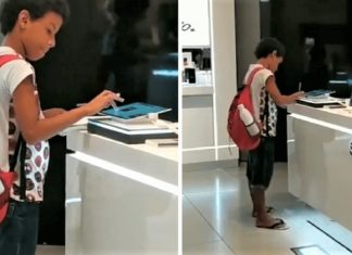 Menino filmado estudando em um tablet de uma loja, ganha o aparelho da Samsung
