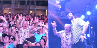 Idoso dançando em show de DJ Alok chama atenção e sobe no palco.