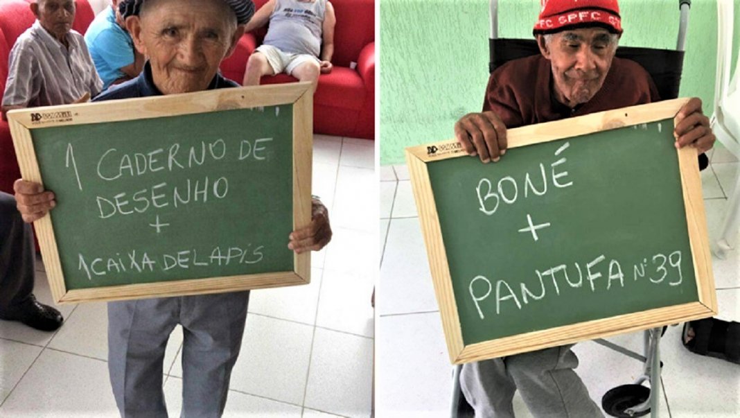 Idosos de um asilo no Paraná comovem a internet com pedidos simples e motivam muitas pessoas