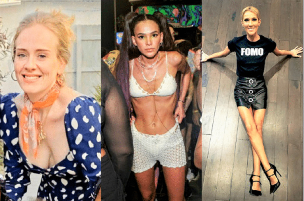 Em “nome da beleza” Marquezine, Adele e Dion “secaram”: e a magreza destas famosas preocupa os fãs