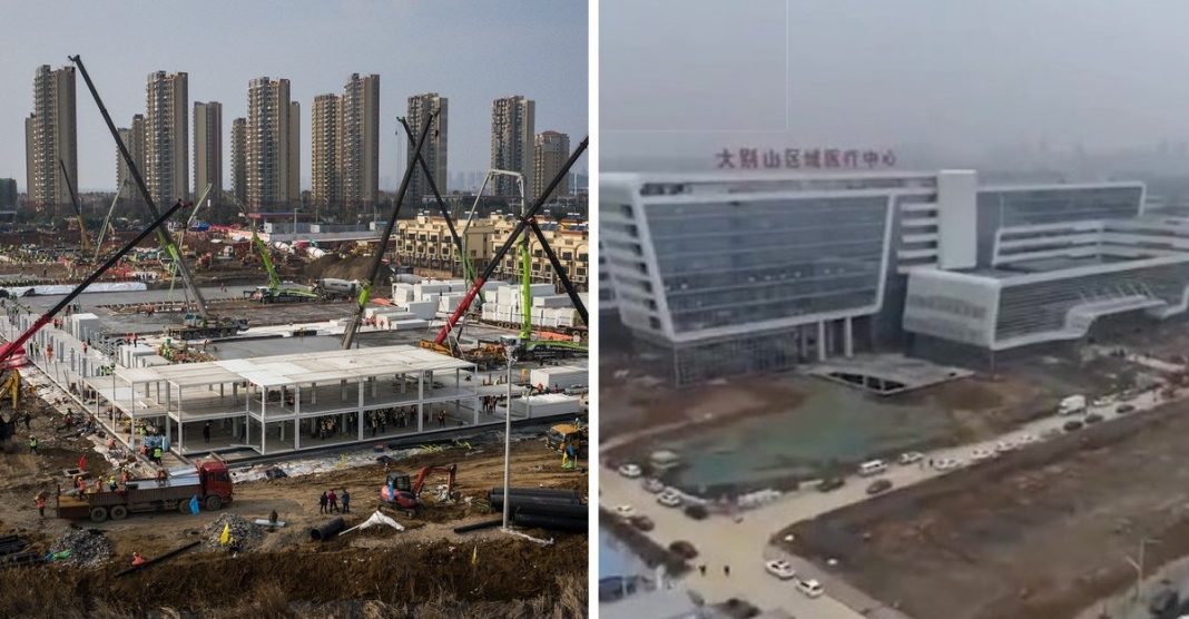 Já foi inaugurado na China hospital para tratar infectados por coronavírus.