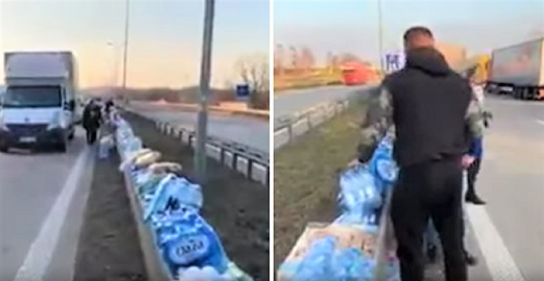 Em ato digno de aplausos, população deixa comida na estrada para os caminhoneiros: “solidariedade na crise”