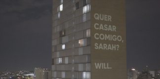 O amor está na quarentena: “jovem é pedida em casamento em BH com linda projeção no Edifício JK”