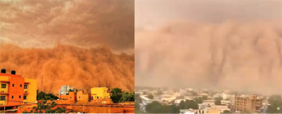 Tempestade de areia assombrosa chega ao Níger, espalhando espanto a todos.