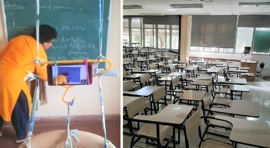 “Professora se vira nos 30” para ministrar sua aula à distância