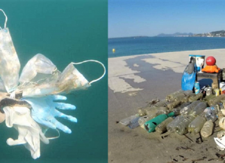 Brevemente no Mediterrâneo terá  mais máscaras e luvas do que águas-vivas: tristes imagens do fundo do mar da Riviera Francesa.