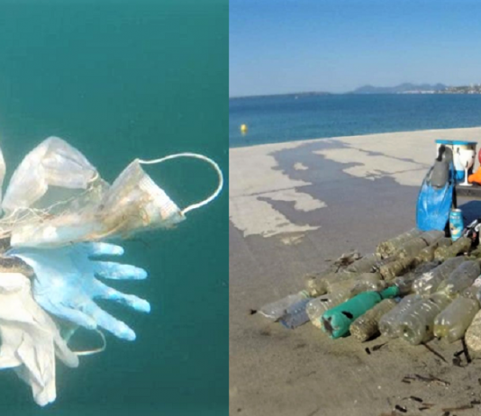 Brevemente no Mediterrâneo terá mais máscaras e luvas do que águas-vivas: tristes imagens do fundo do mar da Riviera Francesa.