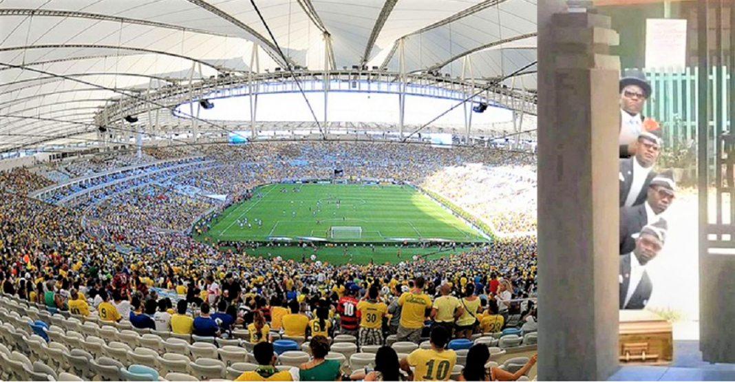 “Deus nos acuda” Prefeito do RJ autoriza jogos de futebol em estádios com apenas 1/3 de público