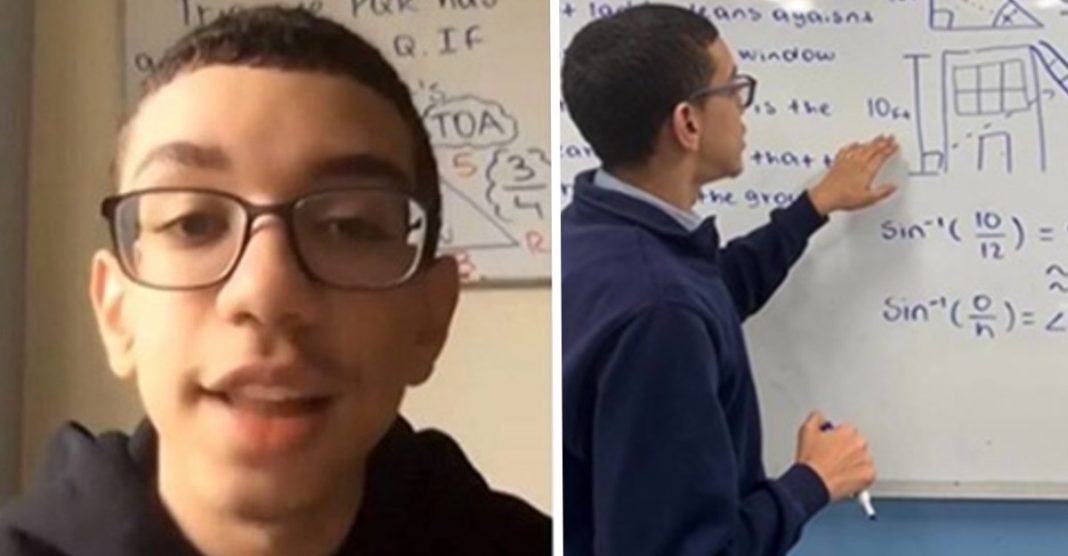 Jovem viralizou na internet dando aulas de álgebra. Educar milhares em quarentena