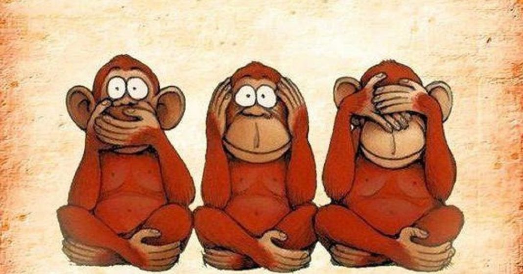 A metáfora dos três macacos e a boa vida