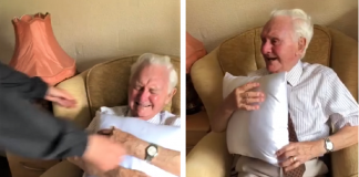 Idoso de 94 anos ganha um presente inesperado e viraliza na internet.