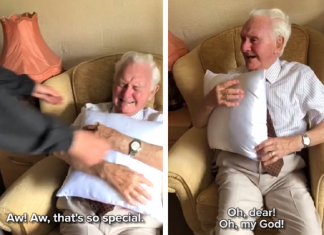 Idoso de 94 anos ganha um presente inesperado e viraliza na internet.