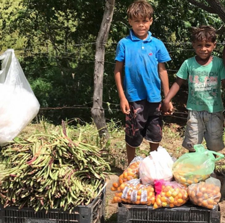 sensivel-mente.com - Irmãos que vendiam legumes na estrada vão à escola pela 1ª vez. Eles têm uma casa nova