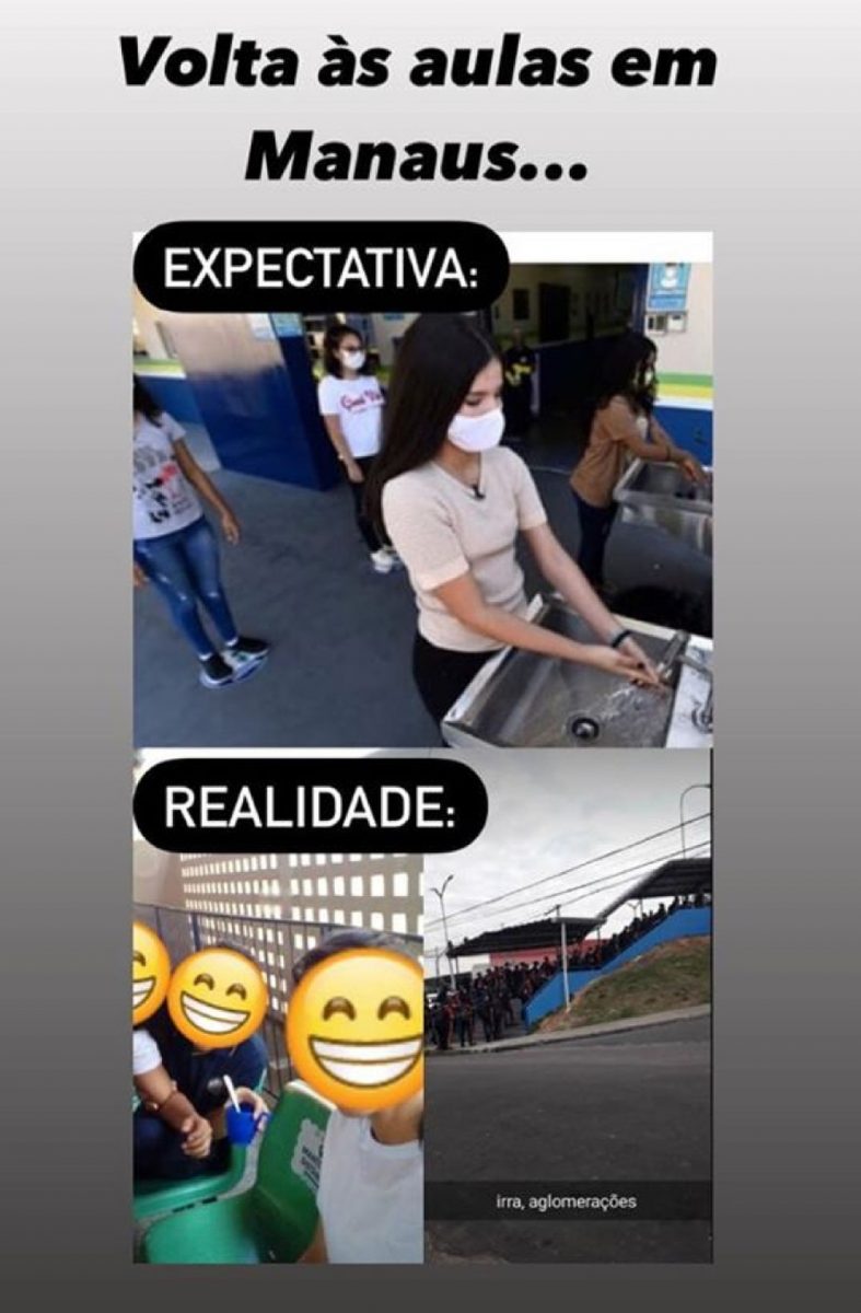 sensivel-mente.com - Como foi a volta às aulas em Manaus: “muitos deboches, memes e máscara gigante”