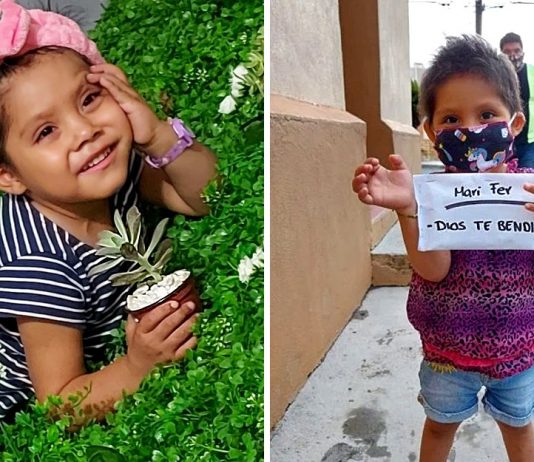 Uma menina de 3 anos vende plantas para pagar seu tratamento de leucemia. Cada venda é uma alegria