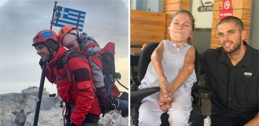 Marios Giannakou realiza o sonho de mulher com deficiência.