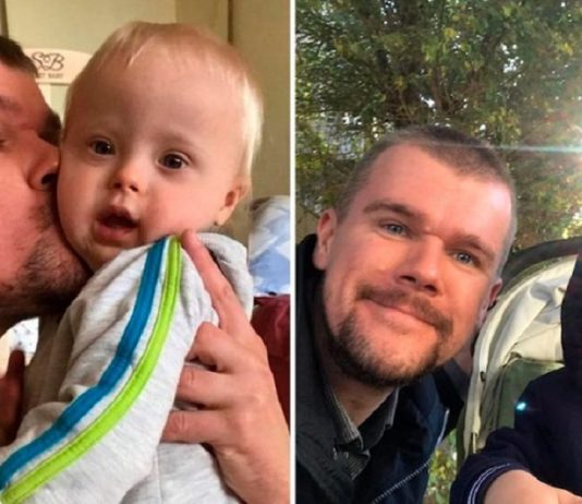 Mãe pretendia dar bebê com Síndrome de Down para adoção, pai decidiu cria-lo sozinho.