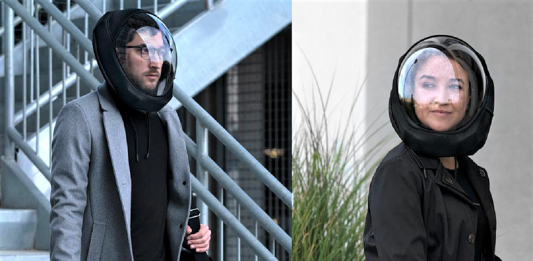 Desenhista criou capacete que protege da Covid-19 e tem ventilação