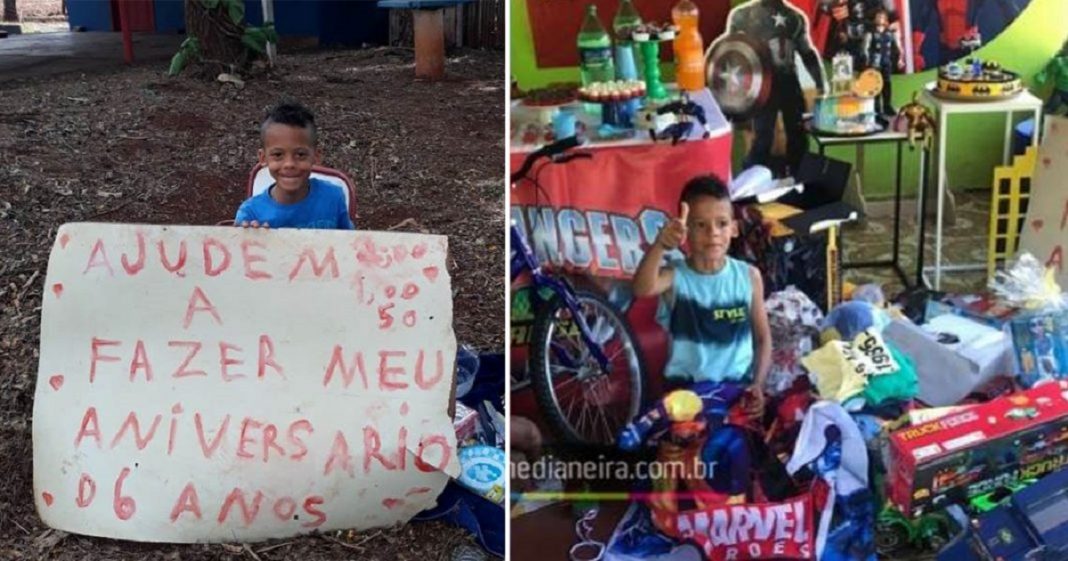 Veja vídeo emocionante : Depois de pedido emocionante em rodovia, garotinho ganha festa de aniversário!