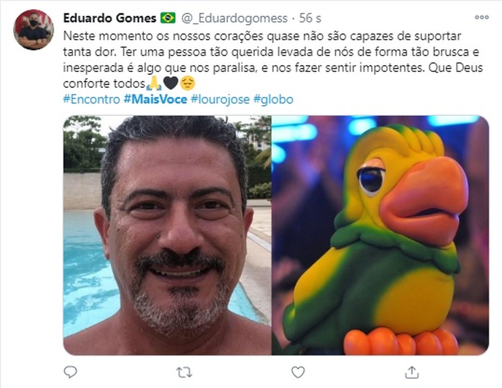 sensivel-mente.com - Fãs do eterno Louro José fazem homenagens a Tom Veiga nas Redes Sociais