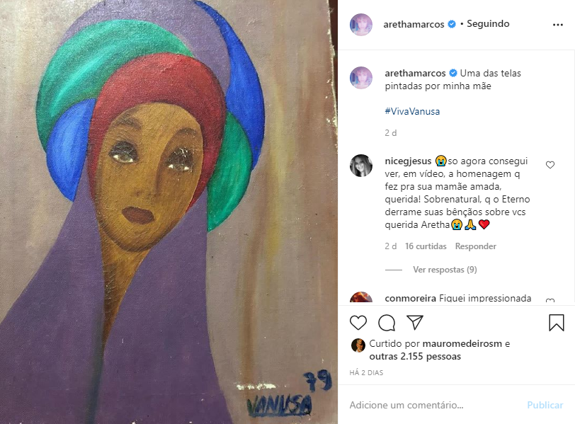 Filha de Vanusa revela ao público quadro que a mãe pintou e agradece: “Extraordinária” Captura de Tela 111 - Filha de Vanusa revela ao público quadro que a mãe pintou e agradece: “Extraordinária”