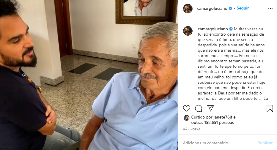 sensivel-mente.com - PAI DE ZEZÉ DI CAMARGO E LUCIANO MORRE AOS 83 ANOS.