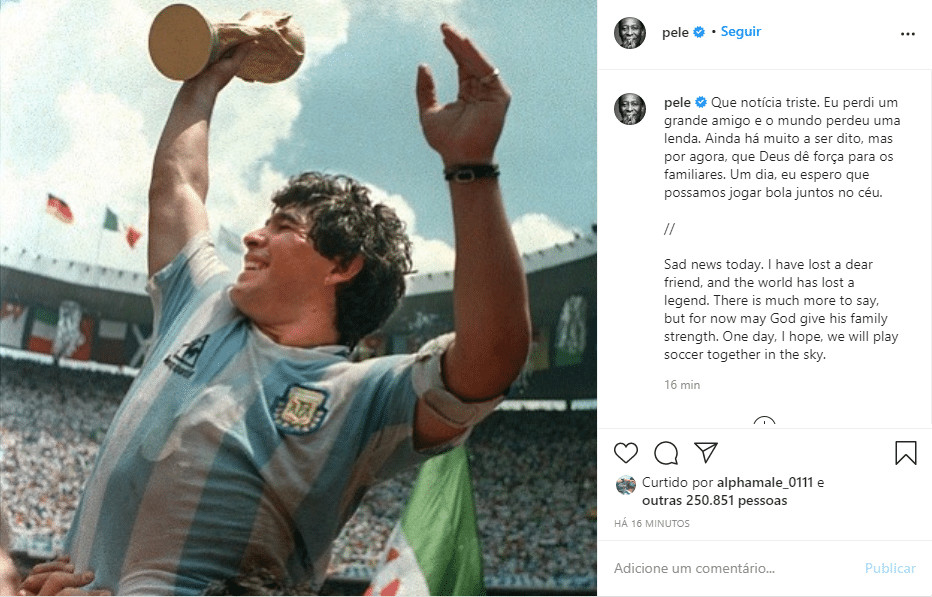 sensivel-mente.com - Morre Diego Maradona aos 60 anos, ele teve uma parada cardiorrespirat&oacute;ria