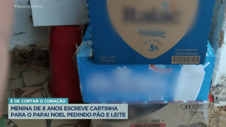 sensivel-mente.com - Menina de 9 anos escreveu uma carta para o Papai Noel pedindo &ldquo;p&atilde;o e leite&rdquo; conhe&ccedil;a a hist&oacute;ria
