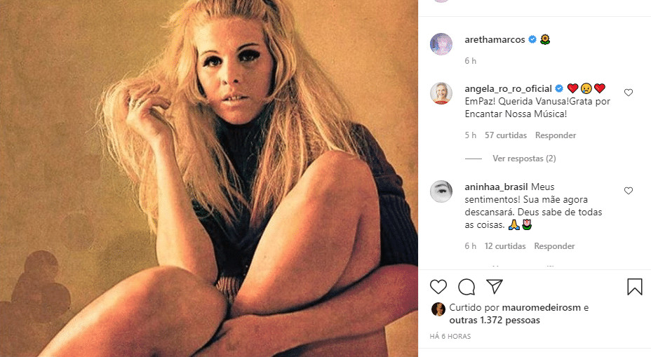 sensivel-mente.com - Filha de Vanusa homenageia a m&atilde;e postando foto da cantora com o pai: &ldquo;Juntos na Eternidade&rdquo;