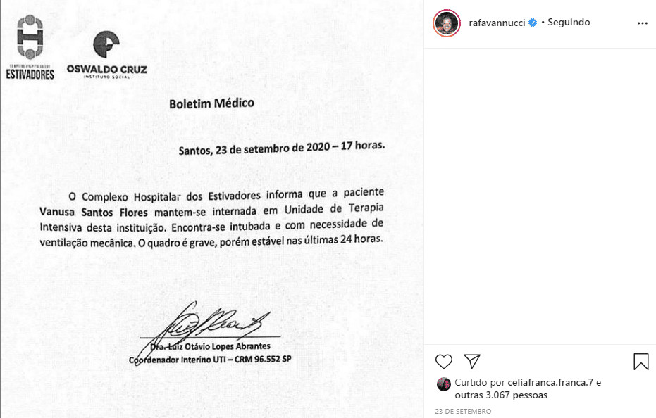 sensivel-mente.com - Filho de Vanusa, Rafael Vannucci, vela o corpo da m&atilde;e e posta v&iacute;deo de agradecimento: &ldquo;Minha guerreira Partiu! &rdquo;