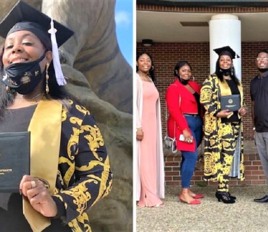 Tyra Muhammad se formou na faculdade 26 anos depois de entrar. A perseverança é muito importante!