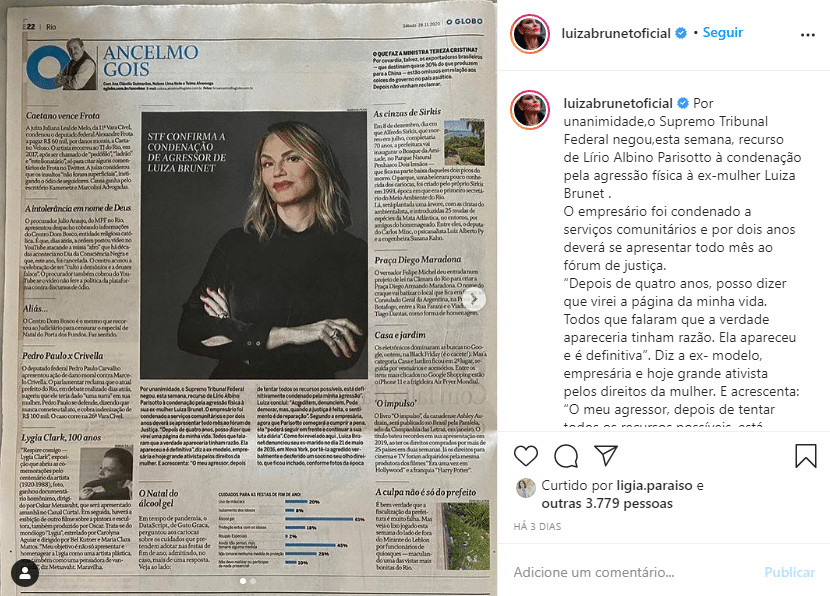 sensivel-mente.com - Luiza Brunet celebra a condena&ccedil;&atilde;o definitiva de agressor: &ldquo;Sempre acreditei na Justi&ccedil;a&rdquo;