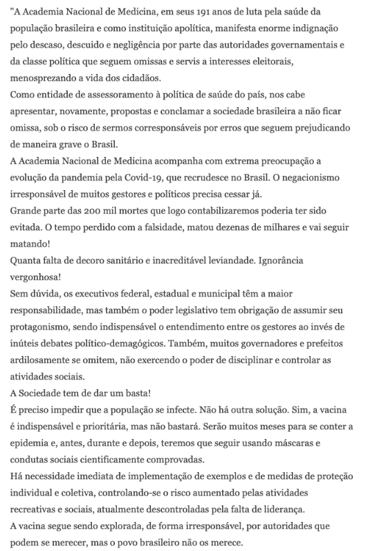 sensivel-mente.com - Atuação do governo federal na pandemia é “criminosa” e “suicida”, conforme ANM