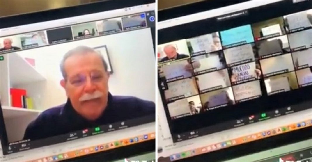 “Estou chorando muito ”: Professor derrama lágrimas após o gesto que seus alunos fizeram por vídeo