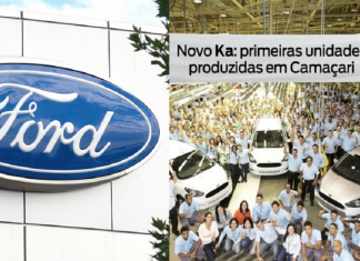 A centenária fábrica FORD anuncia que fechará todas as suas fábricas no Brasil