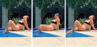 Glória Pires, aos seus 57 anos toma banho na piscina e a sua boa forma encanta os fãs: “Perfeita”