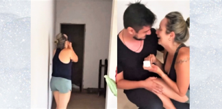 Noivo faz linda surpresa para mulher que se curou de um câncer: “pedido de casamento”- Vídeo