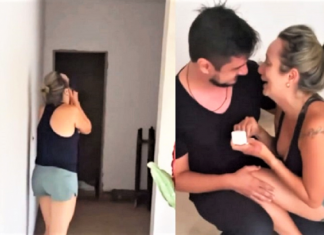 Noivo faz linda surpresa para mulher que se curou de um câncer: “pedido de casamento”- Vídeo