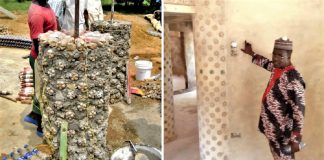 Nigeriano constrói casa com 14.800 garrafas plásticas reutilizadas. É mais sólido que tijolo