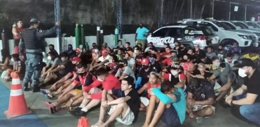 “Sem Noção”, 63 pessoas foram presas assistindo jogo nos bares clandestinos em Manaus!